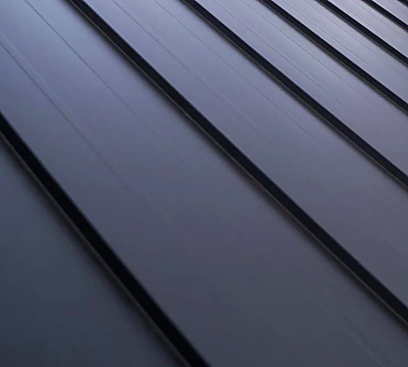 Aluminium roofing and cladding material swatch